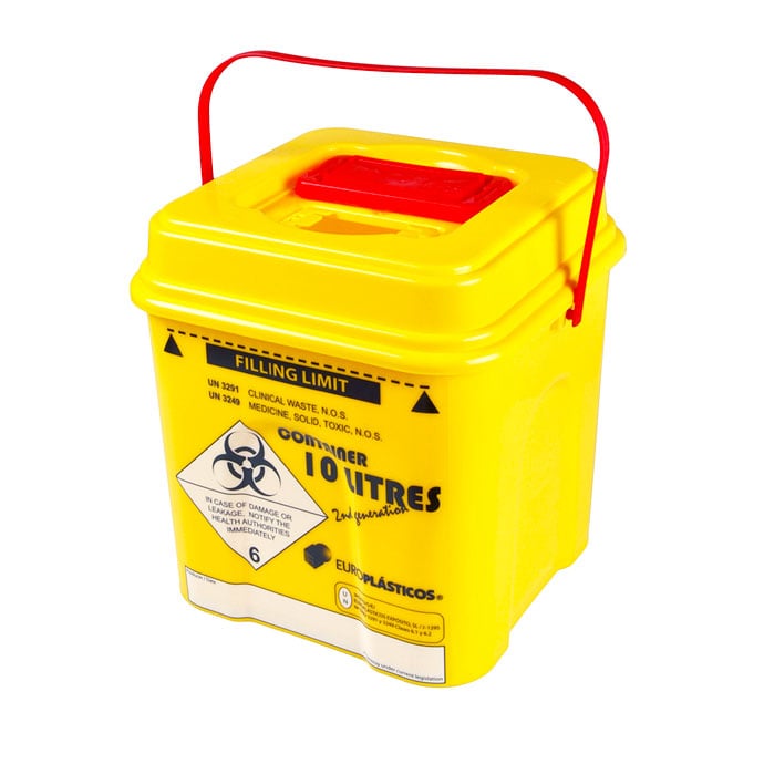 POUBELLE / COLLECTEUR D'AIFUILLES DASRI 2ème génération / Europlasticos