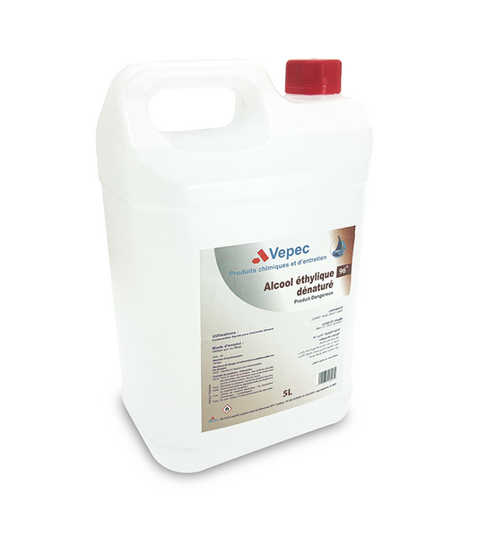 Alcool éthylique 96° 5 Litres