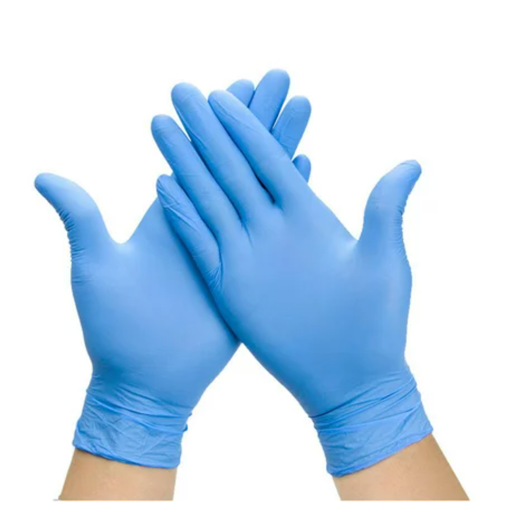 Gants Nitrile 100 unités – (BLEU, ROSE, NOIR, MAUVE)
