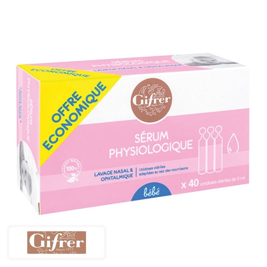 Gifrer Sérum Physiologique Bébé 5ml 40 Unités