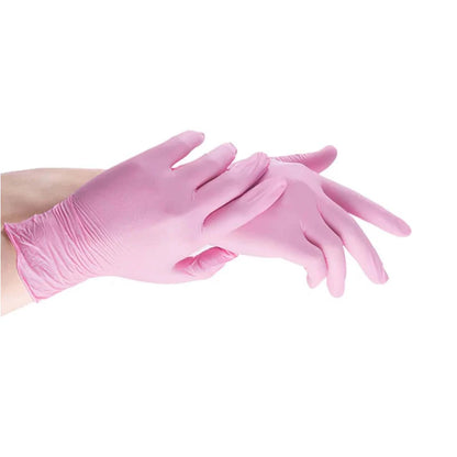 Gants Nitrile 100 unités – (BLEU, ROSE, NOIR, MAUVE)