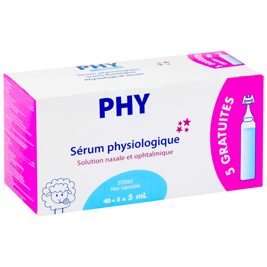 Sérum Physiologique 5ml Boite 40 unités