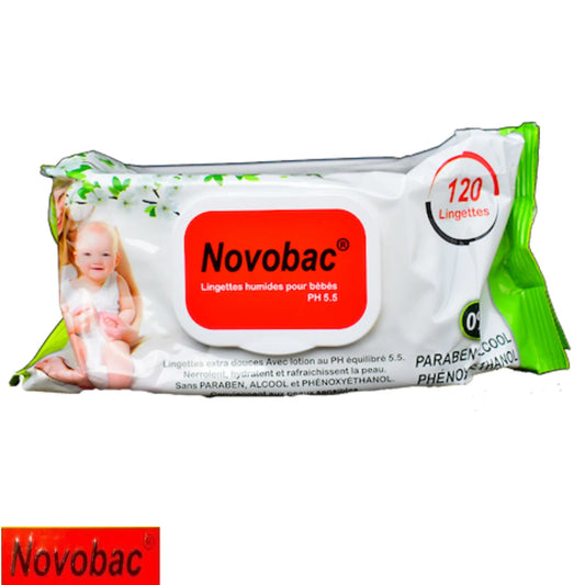 LINGETTES POUR BÉBÉ – NOVOBAC 120v