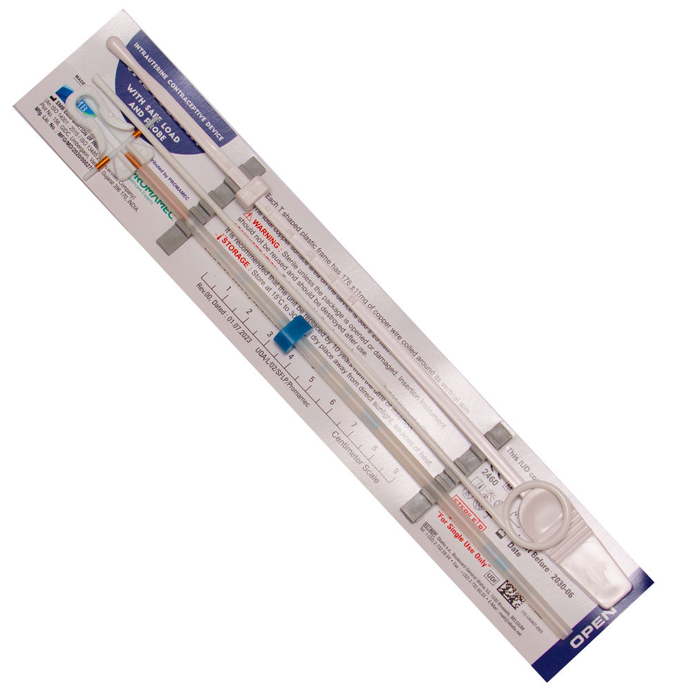 STÉRILET CUIVRE TCU 380 A AVEC INTRODUCTEUR SÉCURISÉ ET GUIDE / SMB